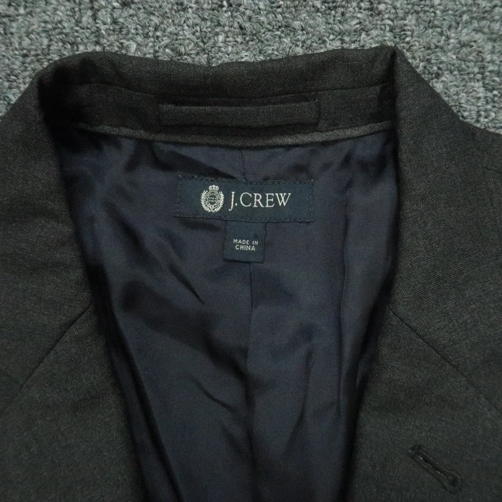 J‎ Crew Blazer Mens Large 40S Gray Ludlow Loro Piana Super 120s Italian Wool